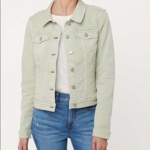LOFT Mint Green Modern Denim Jacket
